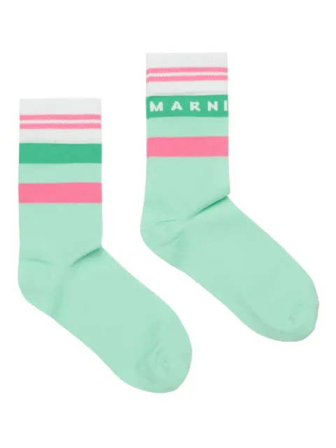 Marni Kids calcetines con apliques del logo