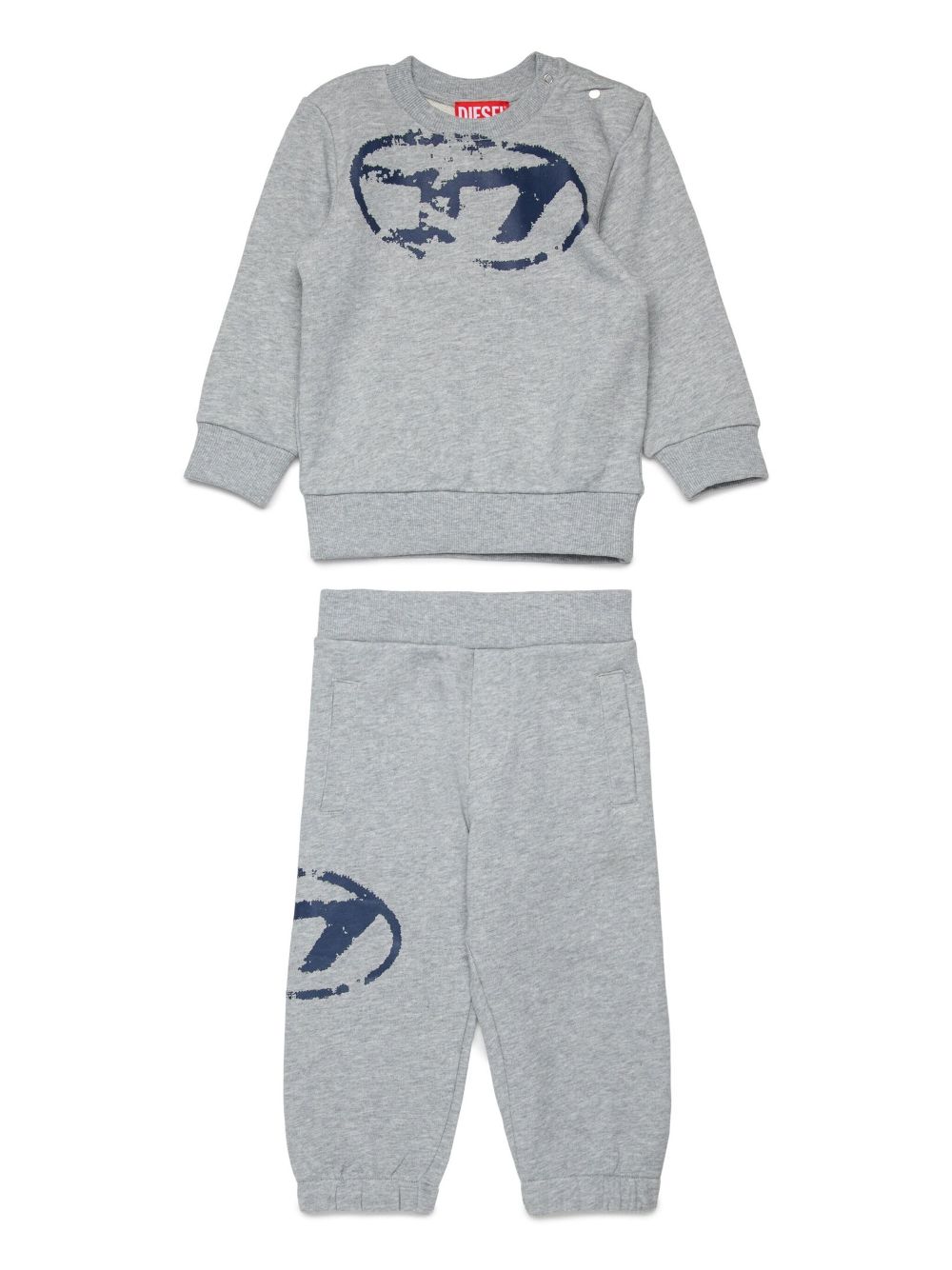 Diesel Kids logo tracksuit - Grey