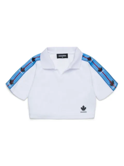 DSQUARED2 KIDS Maple-motif polo shirt