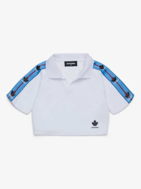 DSQUARED2 KIDS playera tipo polo con motivo Maple