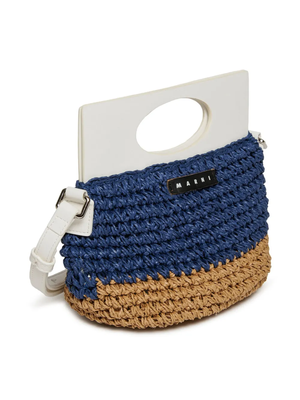 Marni Kids Raffia shopper Blauw