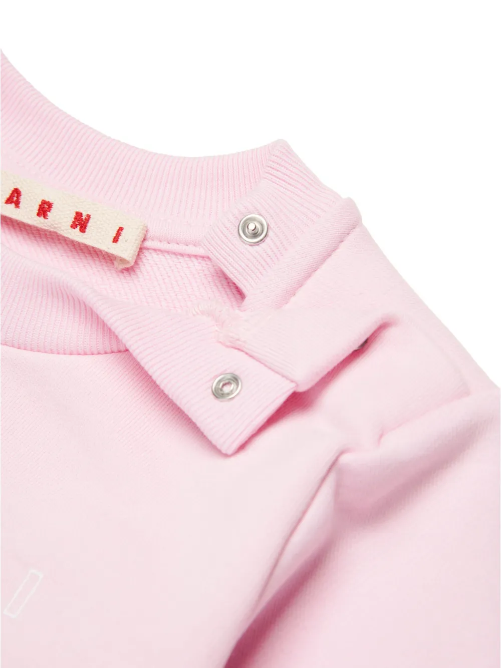 Marni Kids Sweater met logoprint Roze
