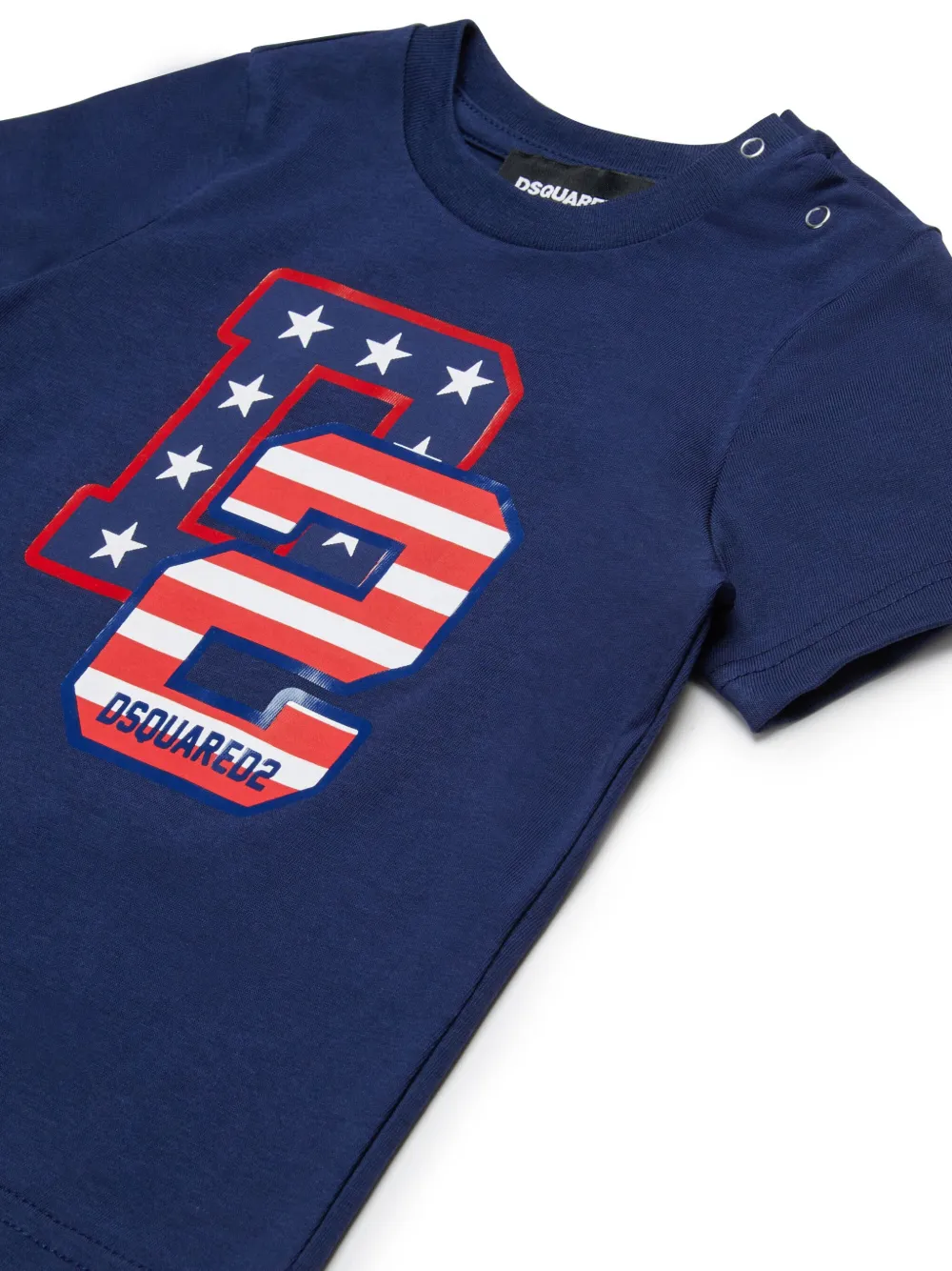DSQUARED2 KIDS T-shirt met logoprint Blauw