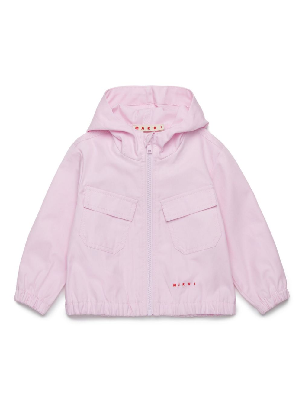 Marni Kids logo-embroidered jacket - Pink