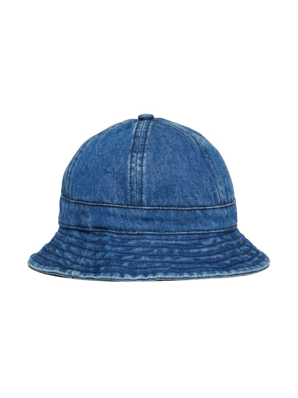 Diesel Kids Vissershoed met logo-applicatie - Blauw