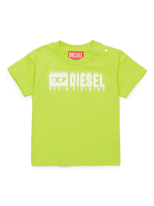 トップス DEISEL Kids 12Y Diesel Kids logo-print t-shirt | Green | FARFETCH