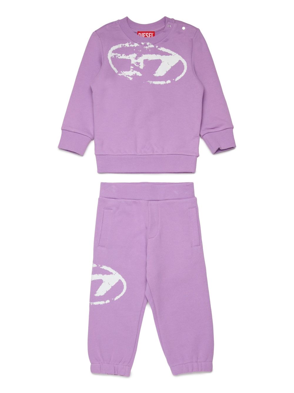 Diesel Kids logo tracksuit - Purple