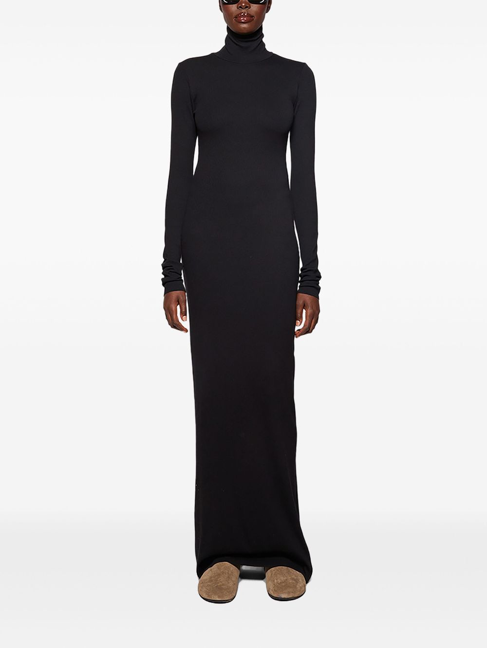 ETERNE turtleneck maxi dress - Black