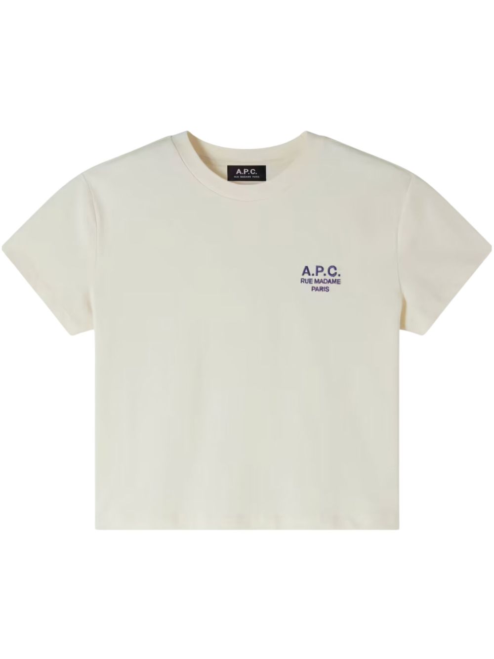 A.P.C. Boxy Rue Madame T-shirt Wit