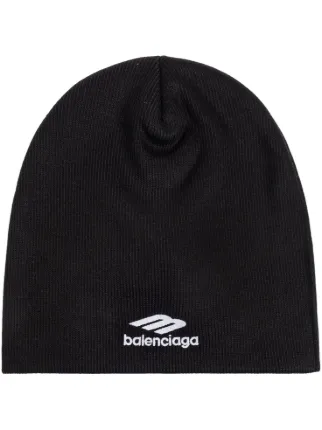 Balenciaga 3B Sports Icon Beanie Hat Black FARFETCH CA