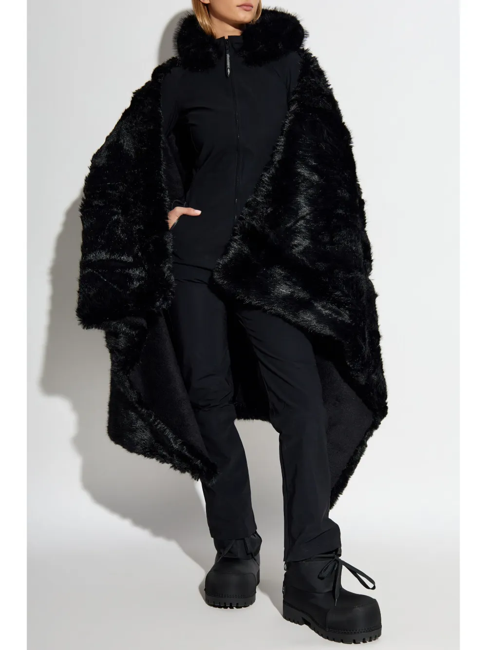 Balenciaga faux fur Coat Black FARFETCH