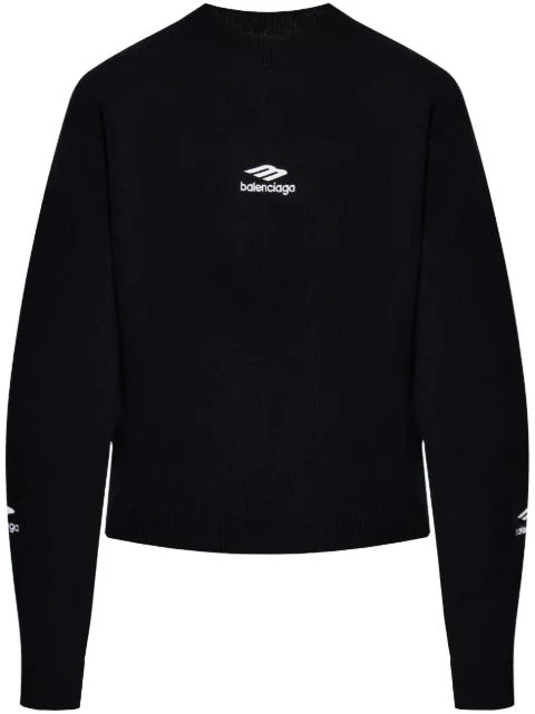 Balenciaga logo-embroidered sweater Women