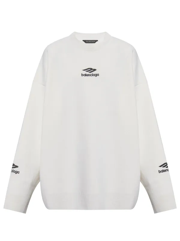 Balenciaga crew neck Sweater White FARFETCH ZA