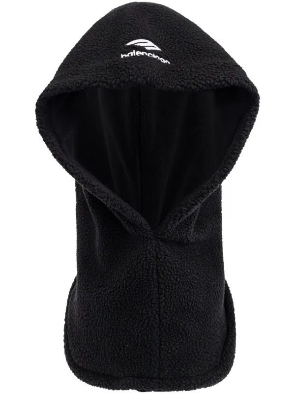 Balenciaga Fleece Balaclava - Black