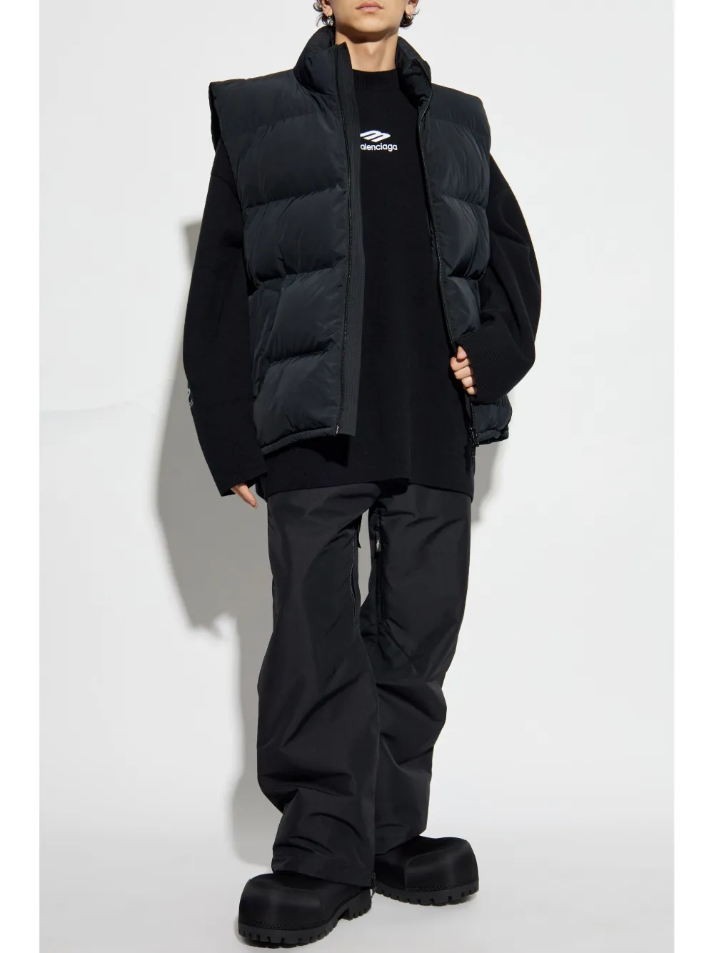 Balenciaga padded vest - Zwart