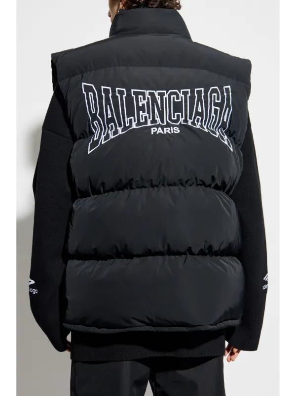 Balenciaga Padded Vest Black FARFETCH ZA