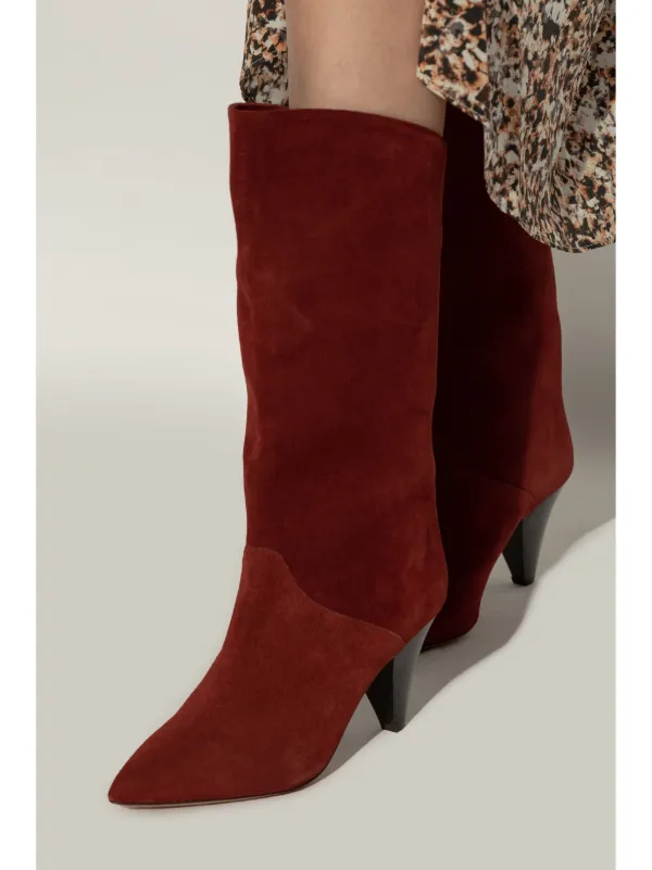 ISABEL MARANT 85mm Lirina Boots Red FARFETCH CA