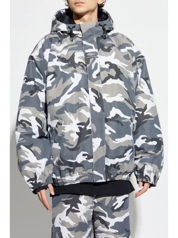 Balenciaga windbreaker mens grey 2025