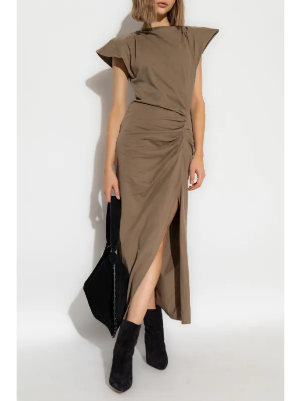 ISABEL MARANT Nadela Maxi Dress Green FARFETCH CA