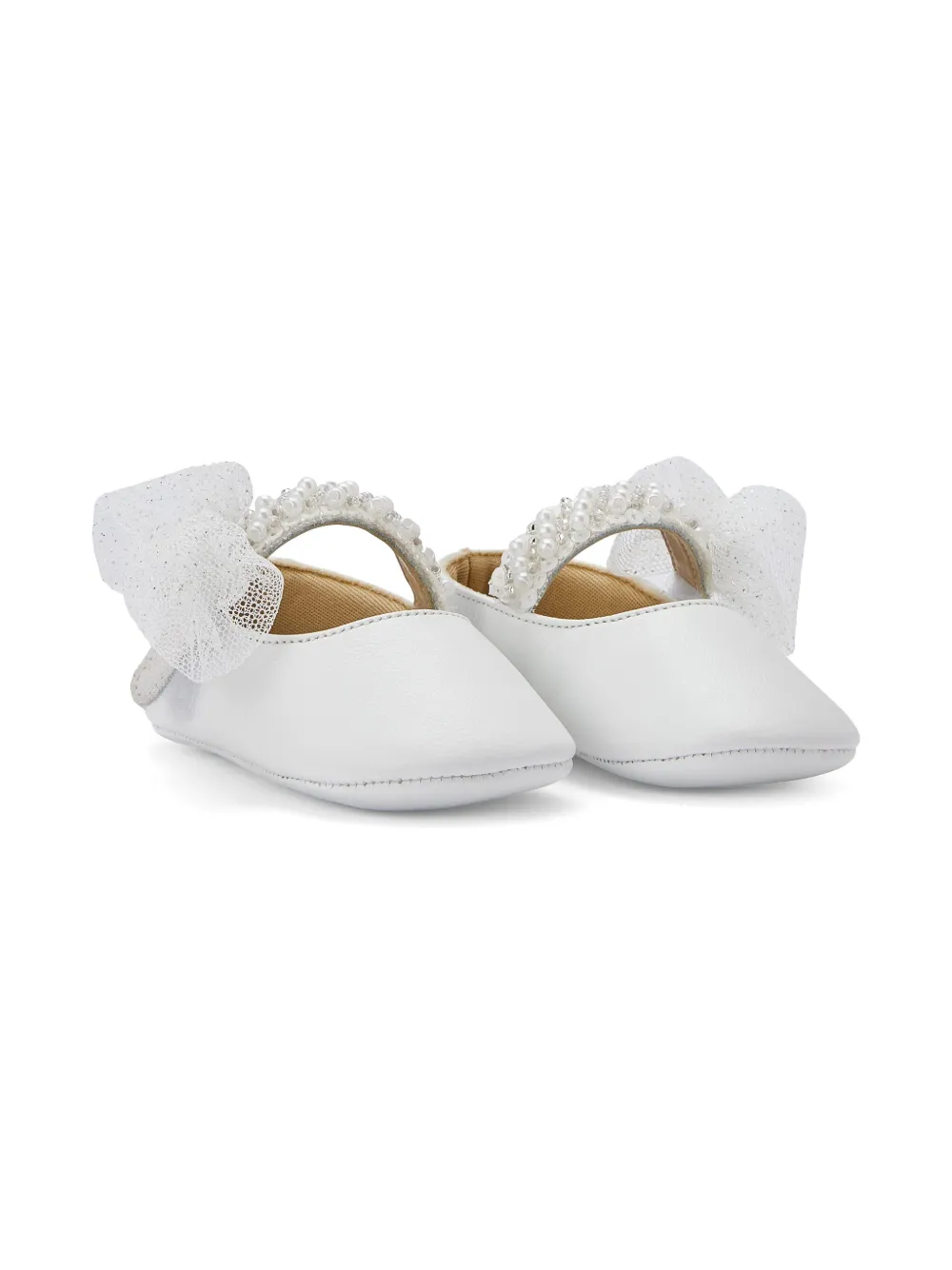 BabyWalker Leren ballerina's Wit