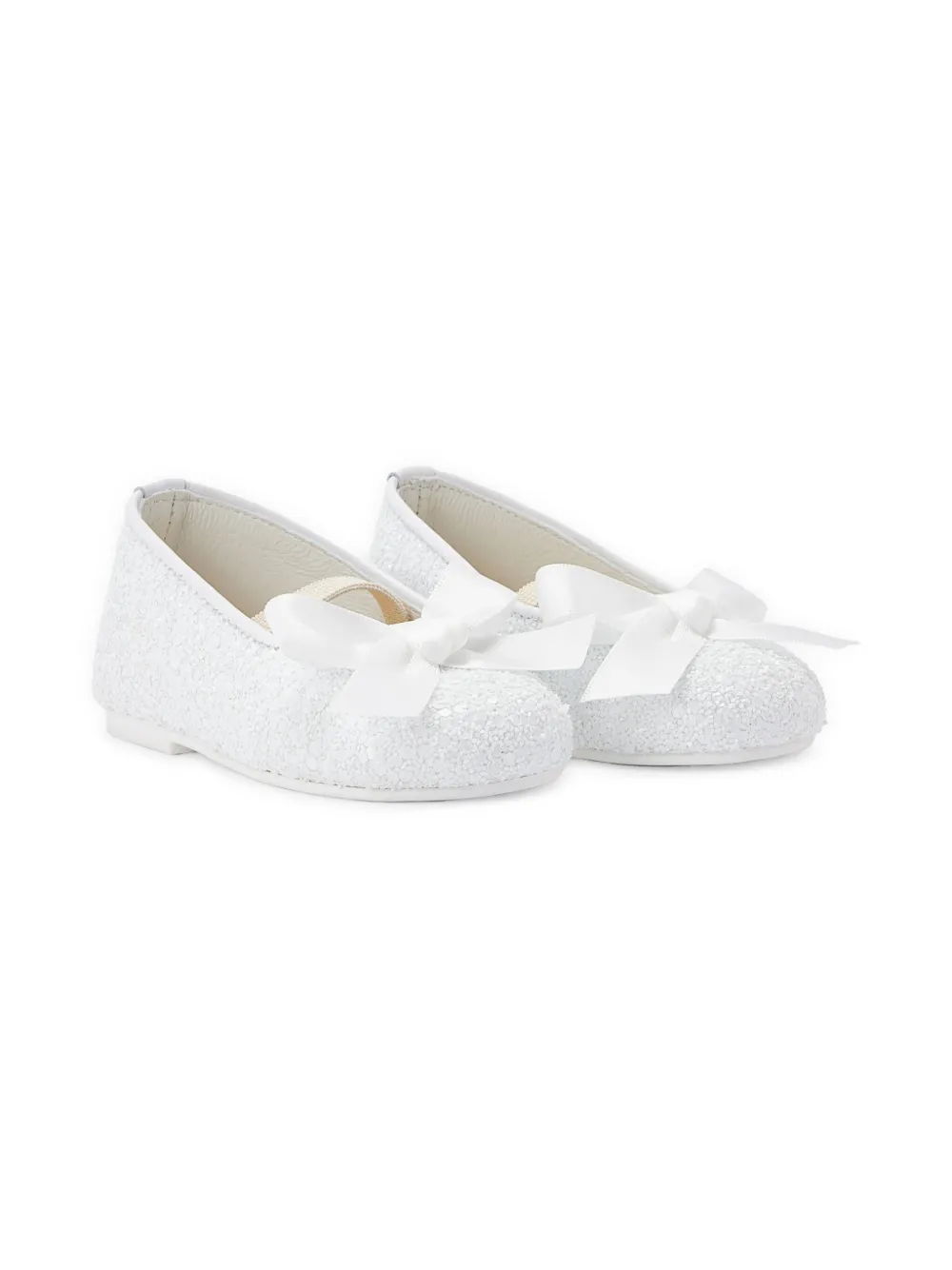 BabyWalker leather ballerina shoes White