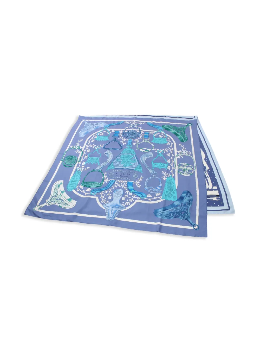 Affordable Hermes 2000s Carres Caleche Elastique Etriers Remix scarf Women
