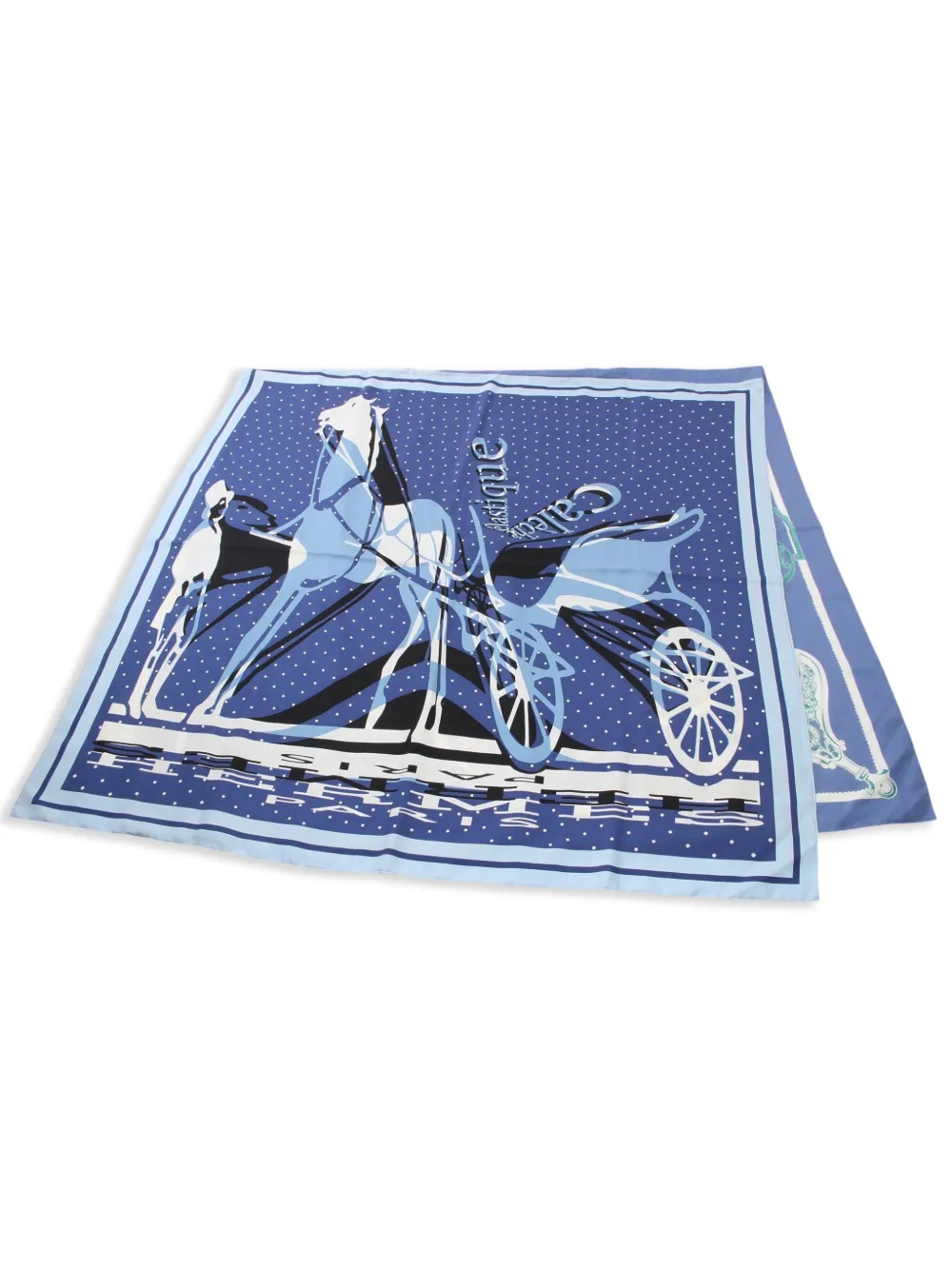 Hermes 2000s Carres Caleche Elastique Etriers Remix scarf Women