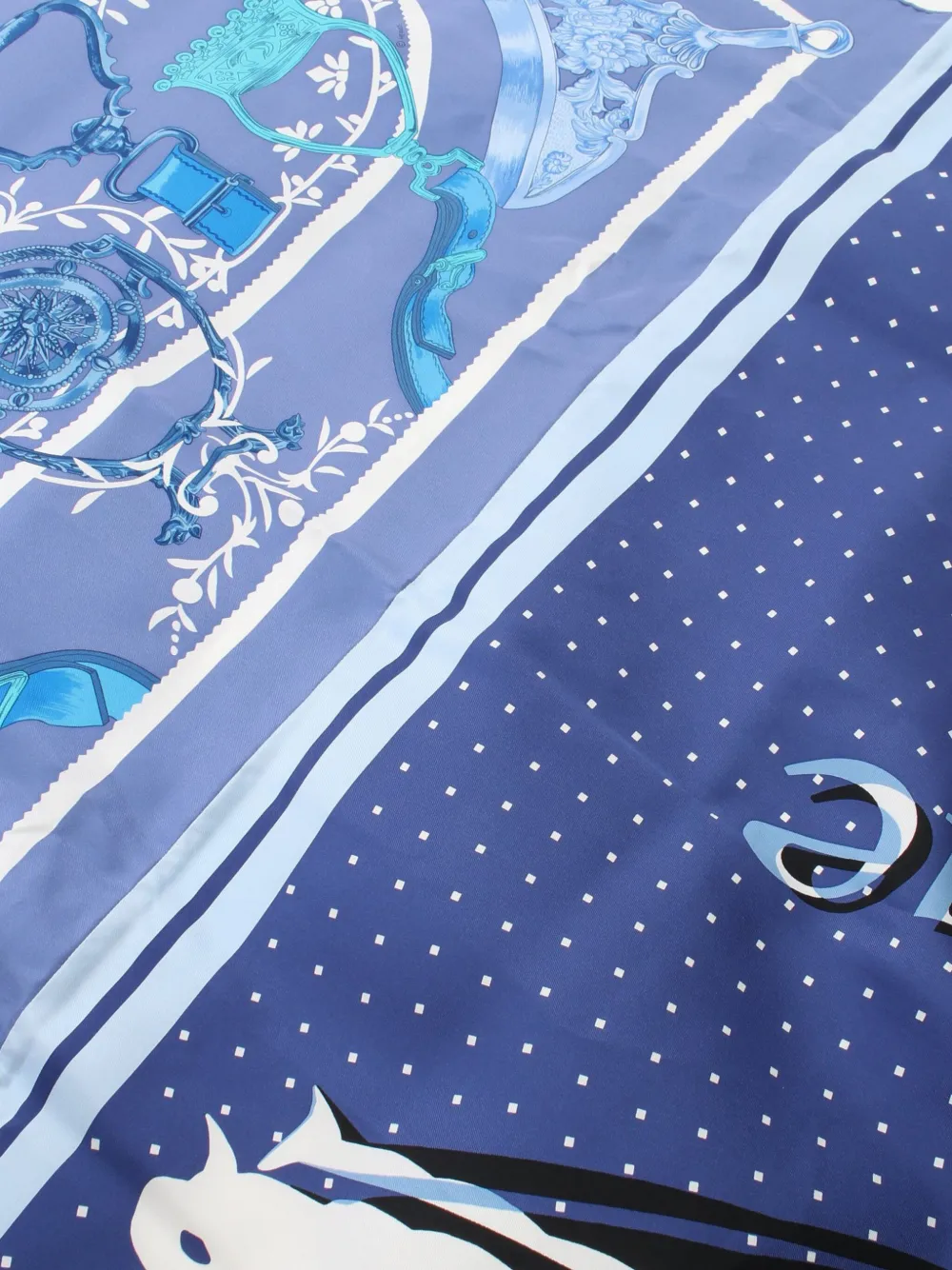 Affordable Hermes 2000s Carres Caleche Elastique Etriers Remix scarf Women