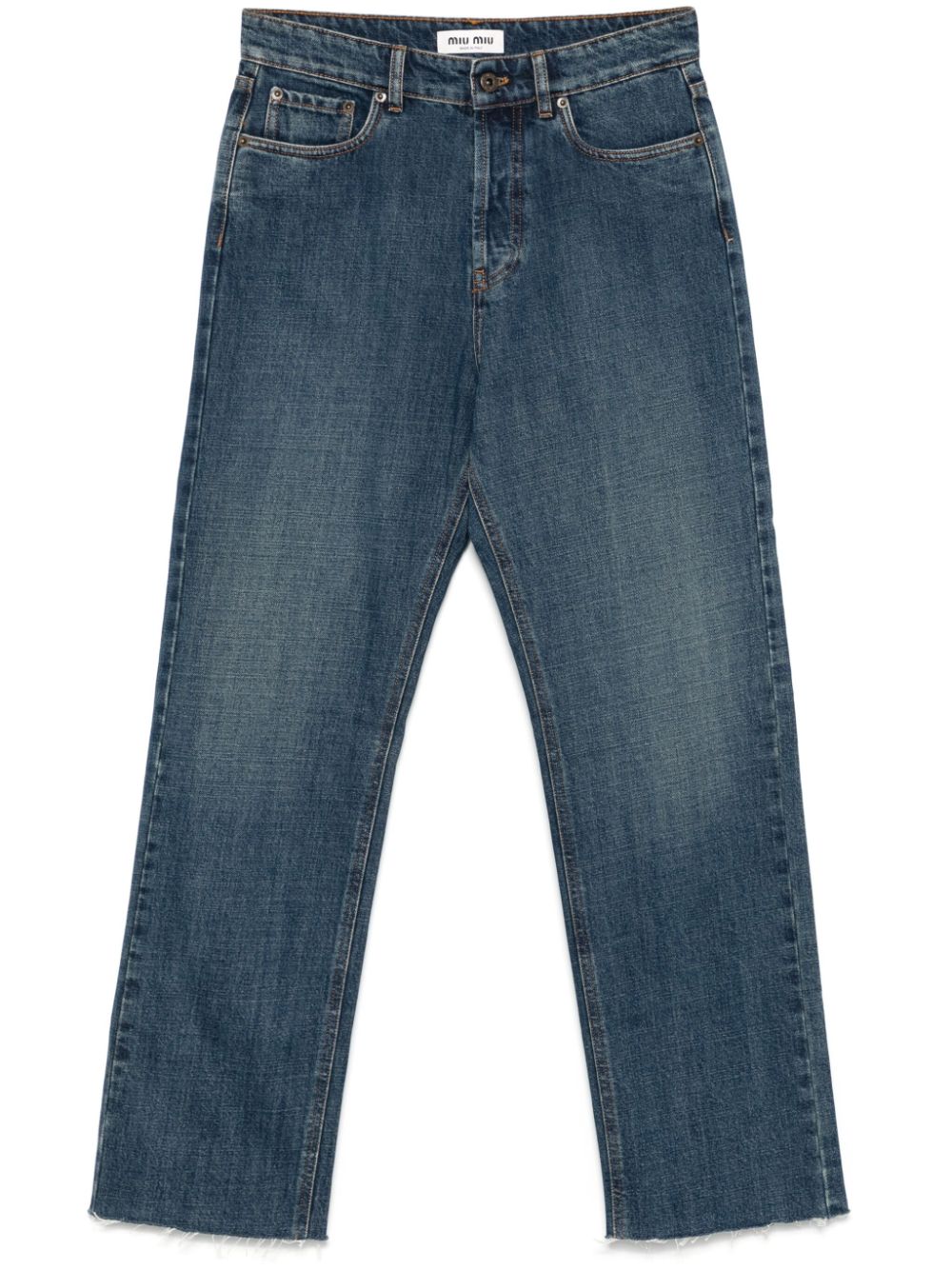 Miu Straight jeans Blauw