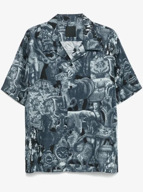 Givenchy Hubert objects-print silk shirt 