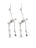 Vivienne Westwood skeleton-pendant earrings - Silver