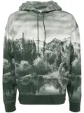 Maison Kitsuné Landscape hoodie - Green