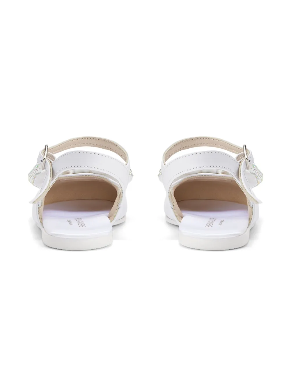 BabyWalker leather ballerina shoes White