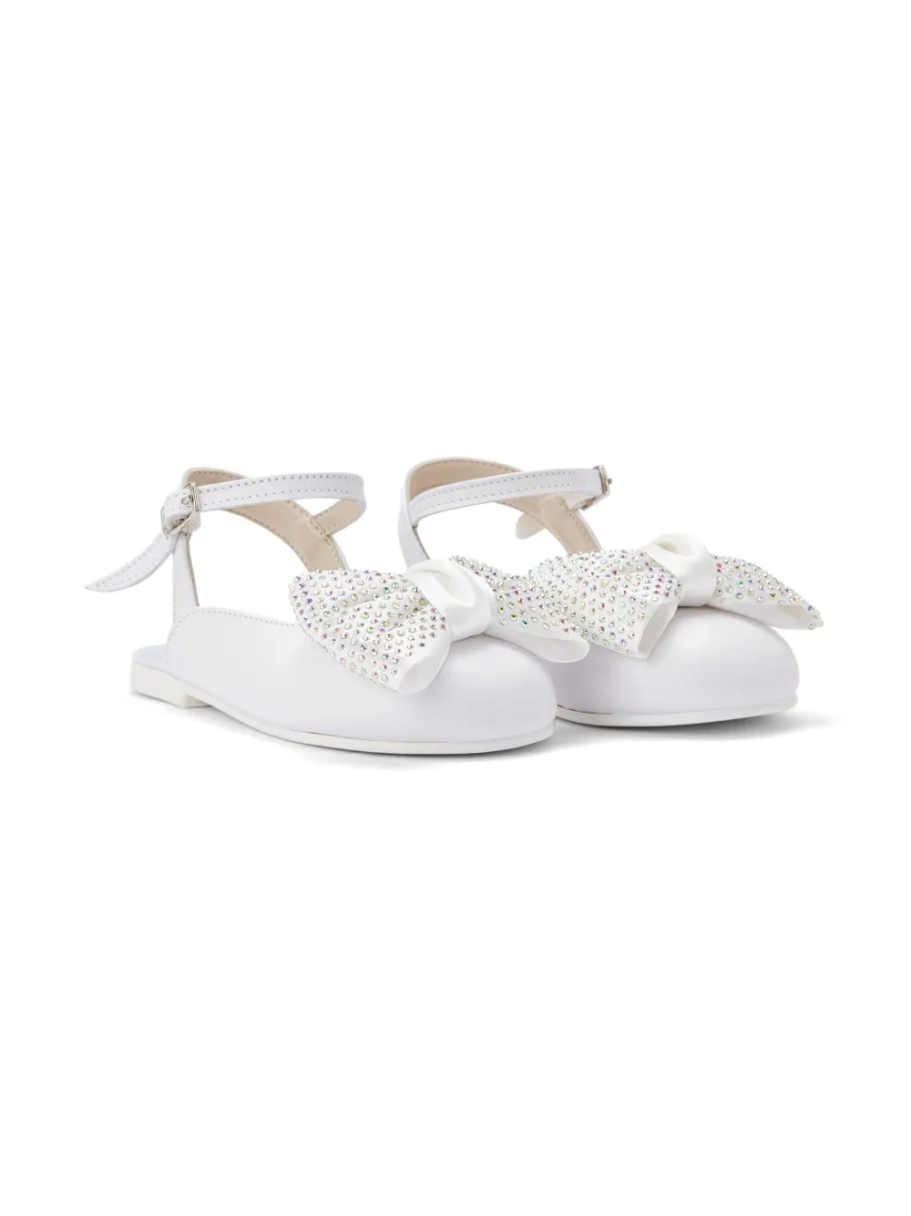 BabyWalker leather ballerina shoes White