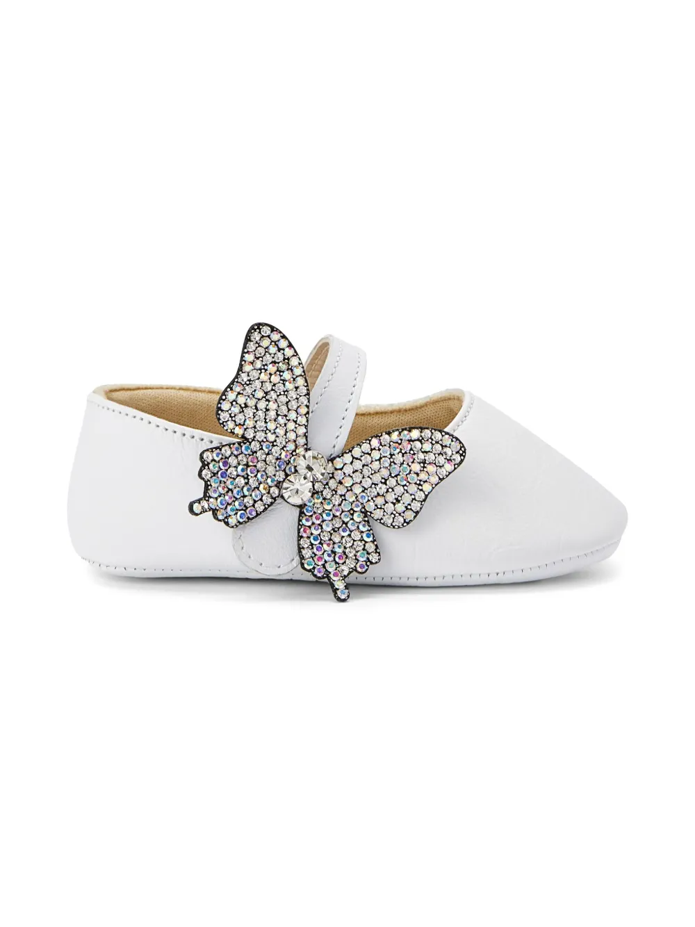 BabyWalker leather ballerina shoes White