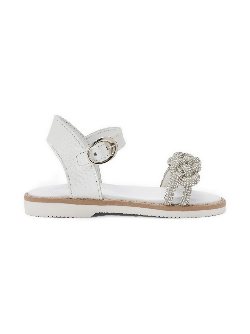 BabyWalker braided-strap sandals White