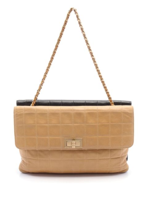 HOT SALE CHANEL 2000 2.55 Choco Bar shoulder bag Women