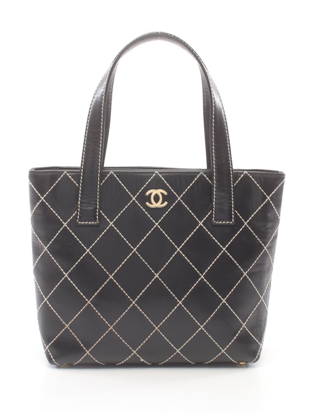 Affordable HOT SALE CHANEL 2002-2003 Wild Stitch tote bag Women