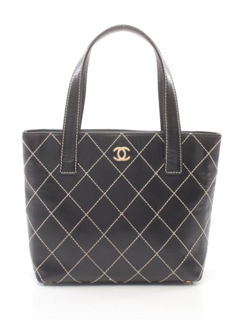 HOT SALE CHANEL 2002-2003 Wild Stitch tote bag Women