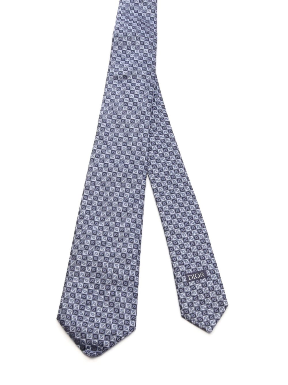 Christian Dior Pre-Owned 2010s CD tie - Blauw