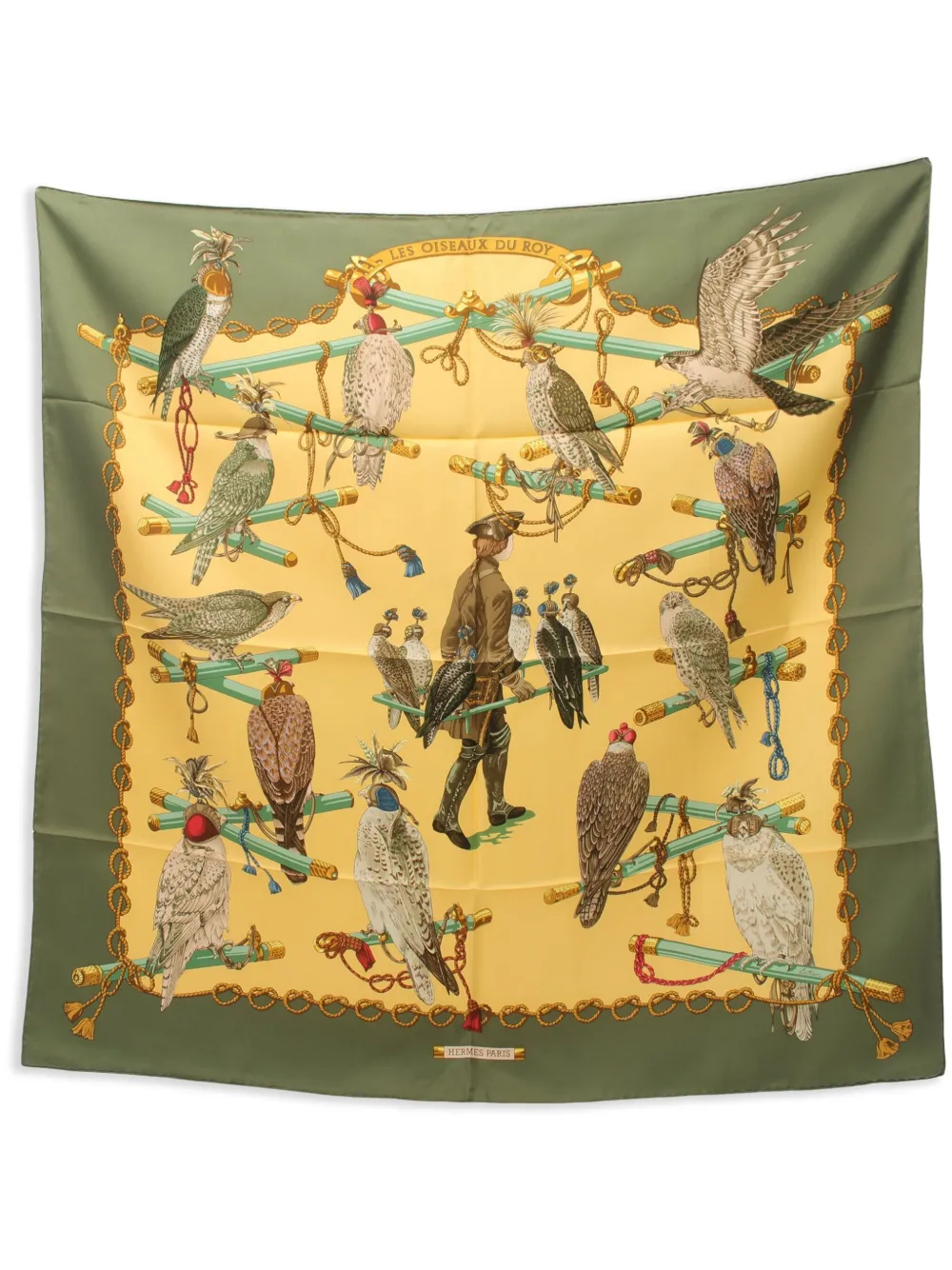 Hermes 2010s Carres 90 Les Oiseaux Du Roy scarf Women