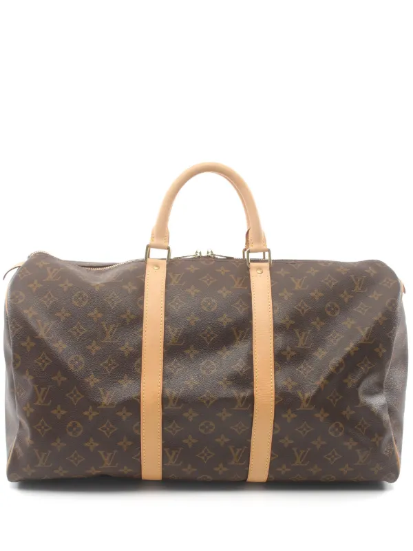 Louis Vuitton Pre-Owned 2021 Keepall 50 Duffle Bag Brown