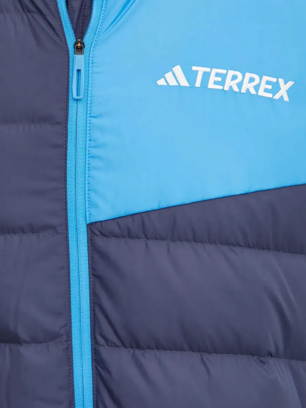 adidas Tweekleurig gewatteerd jack Blauw