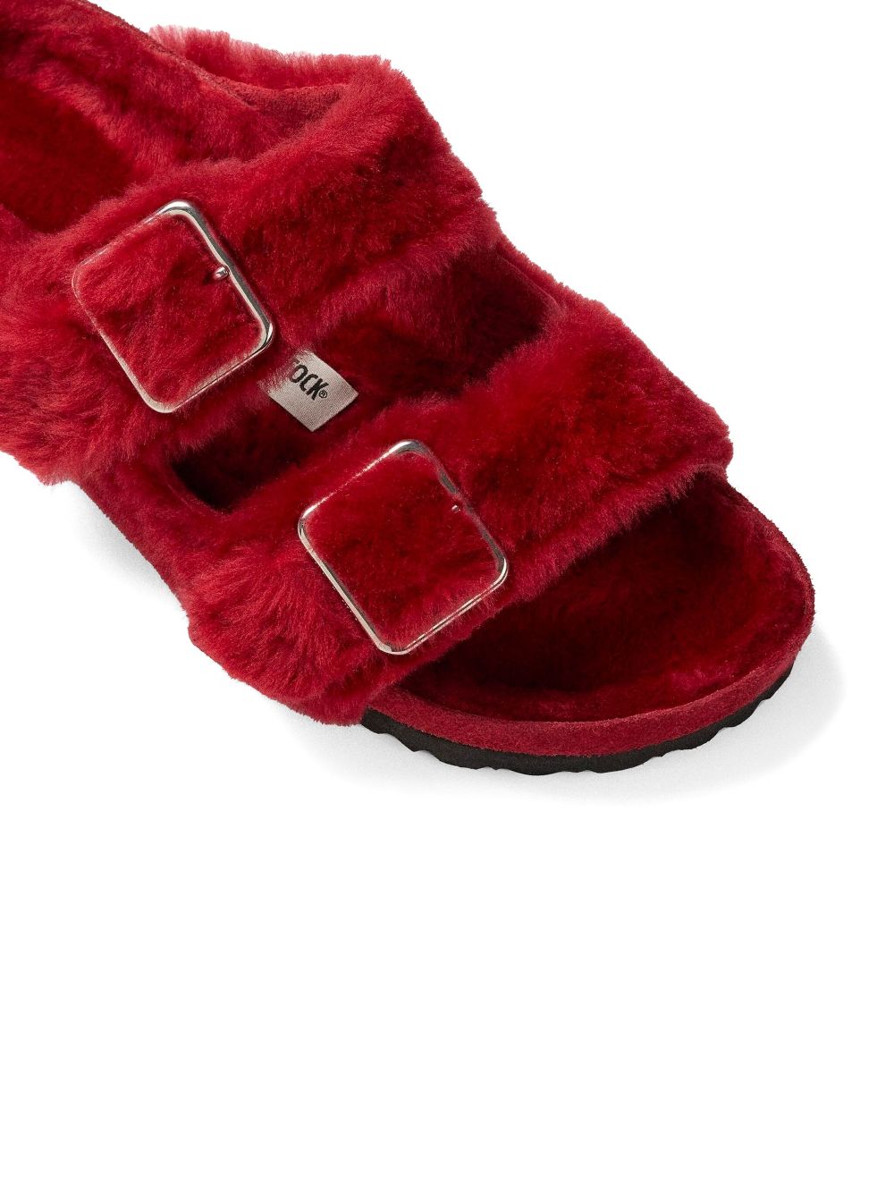 Birkenstock shearling sandals - Rood