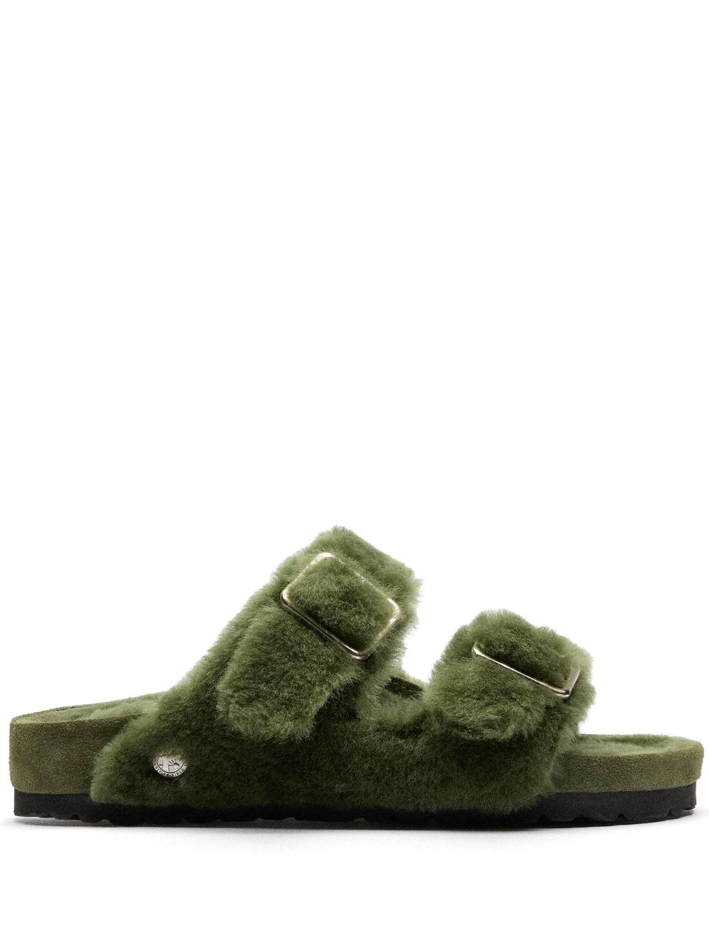 Birkenstock shearling sandals - Green