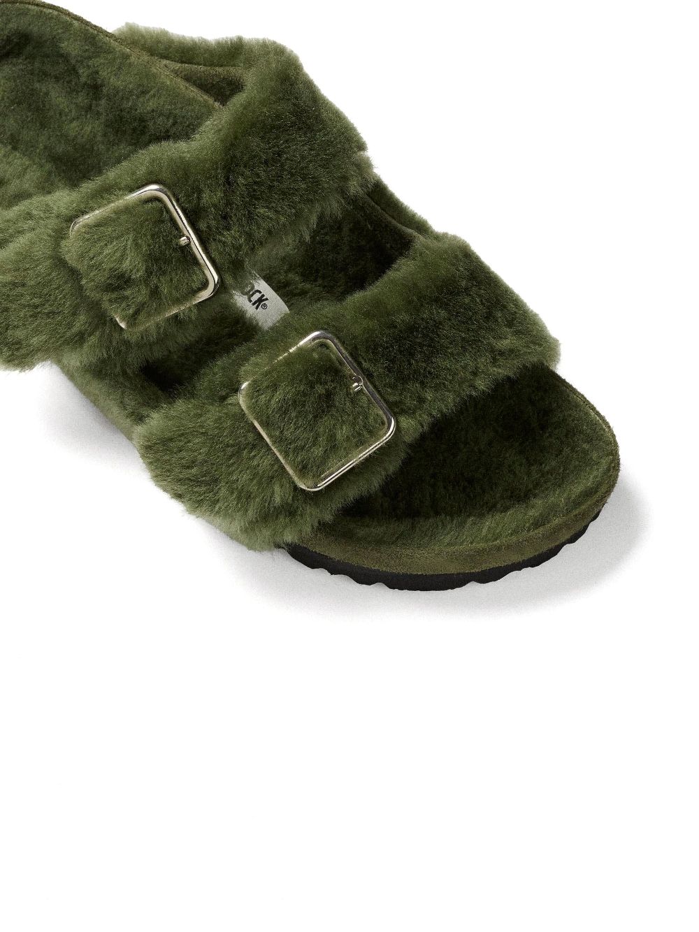 Birkenstock shearling sandals - Groen