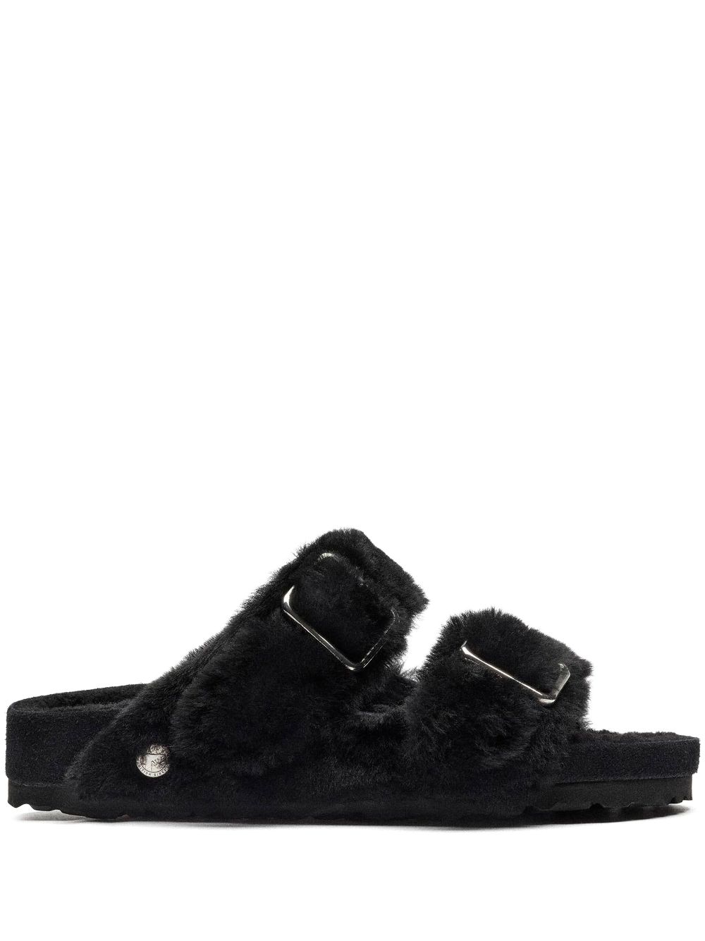 Birkenstock shearling sandals - Black