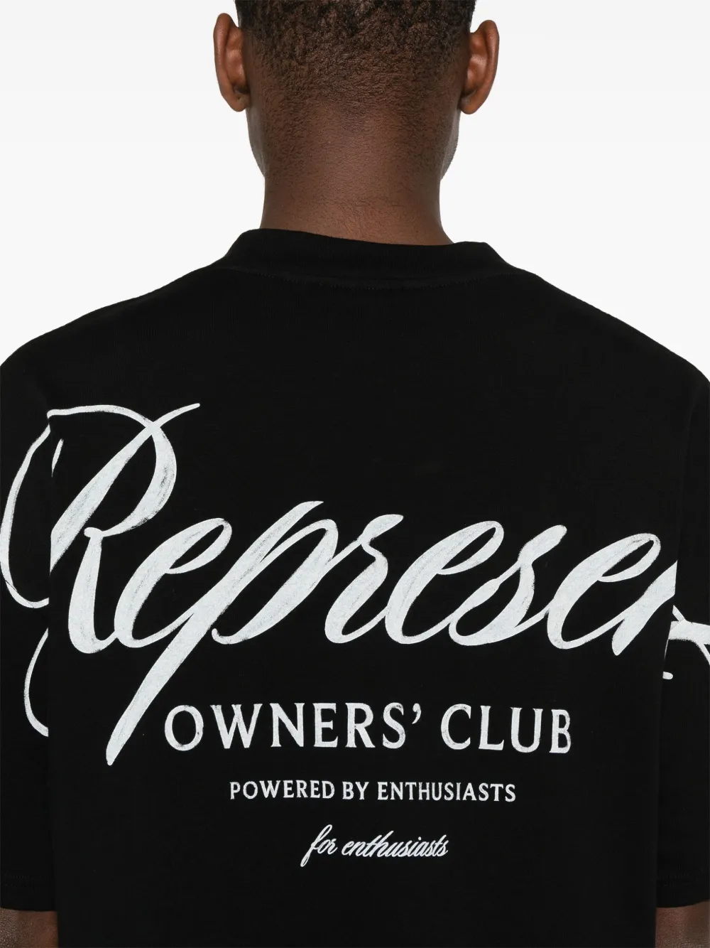 Represent Owners Club Script T-shirt Zwart