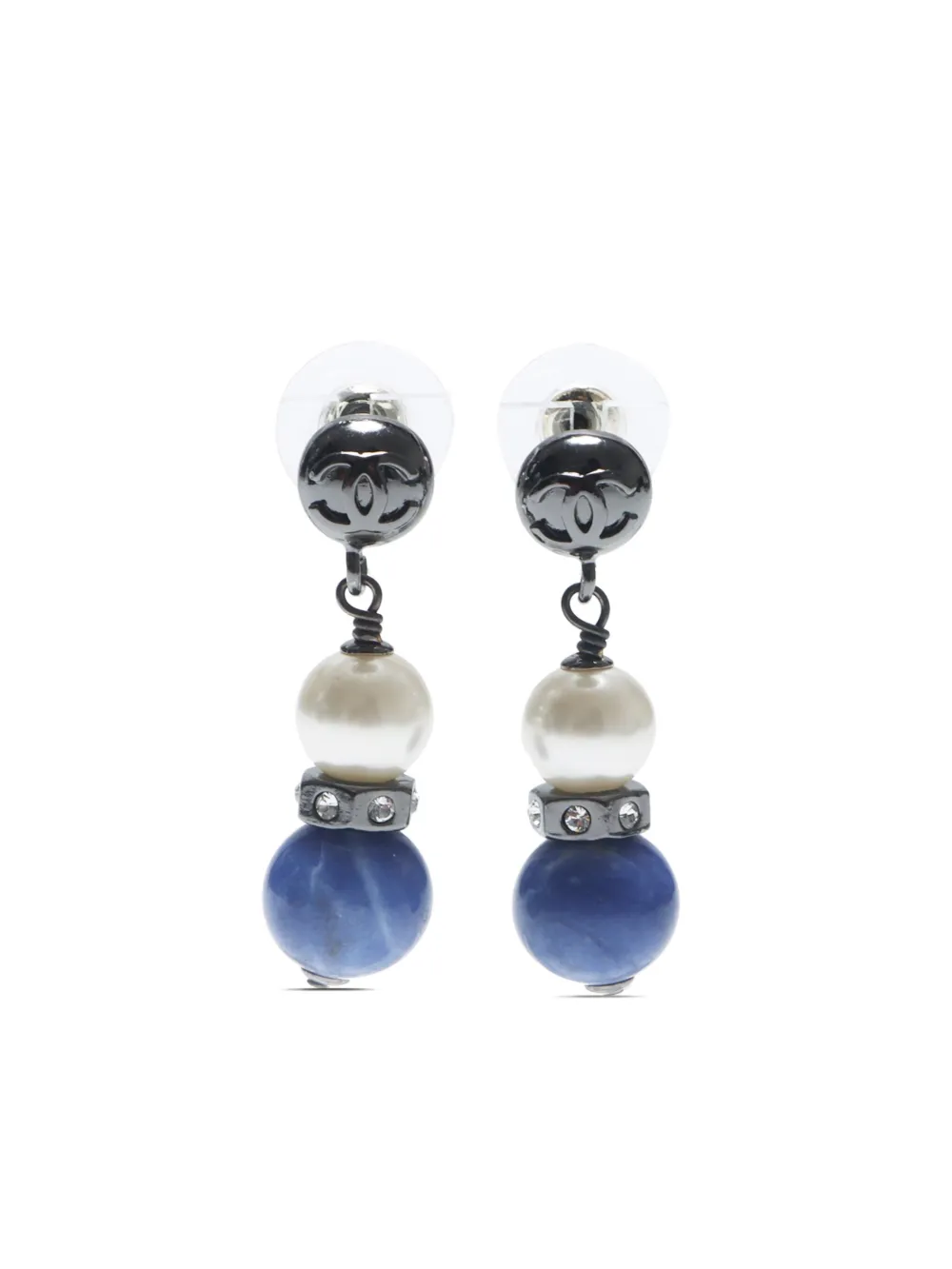CHANEL Pre-Owned 2004 drop earrings | Silver | Image 1