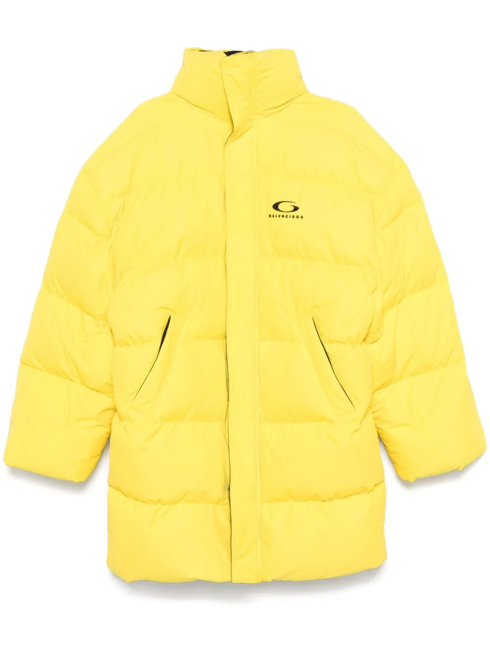 Balenciaga Padded Coat In Yellow